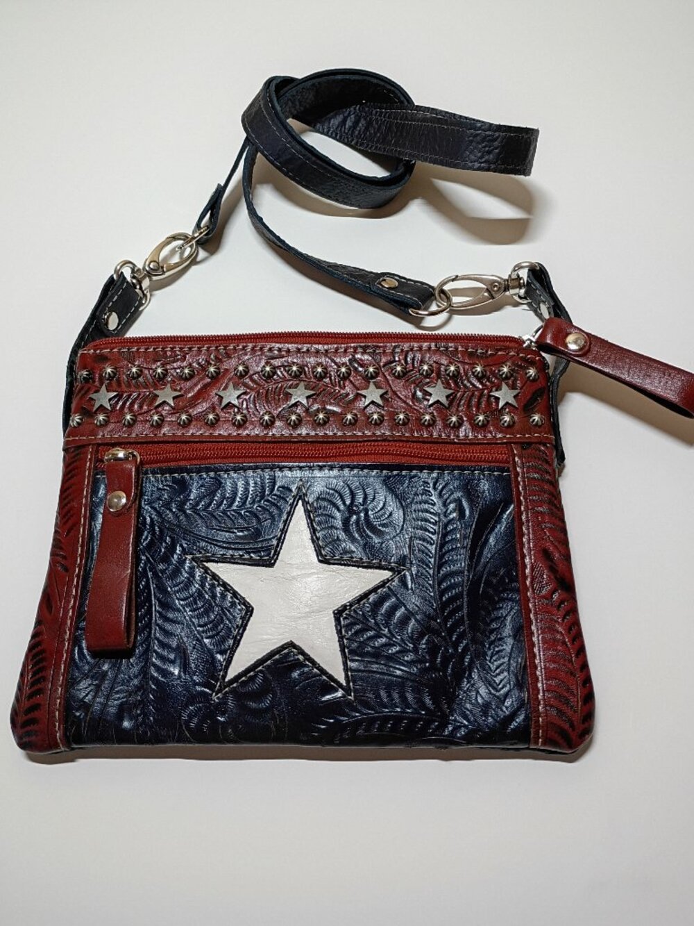 American West Stars and Stripes Trail Rider Crossbody/Hip Bag